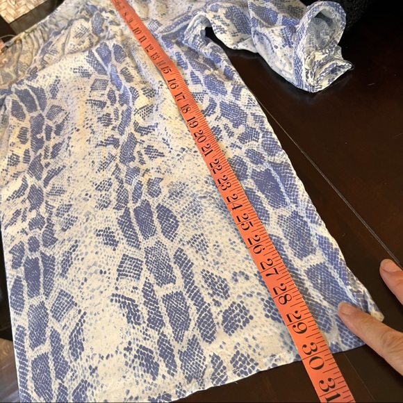 NWT Adrienne Vittadini Purple Snake Skin Tunic Blouse size 2X - Picture 8 of 10